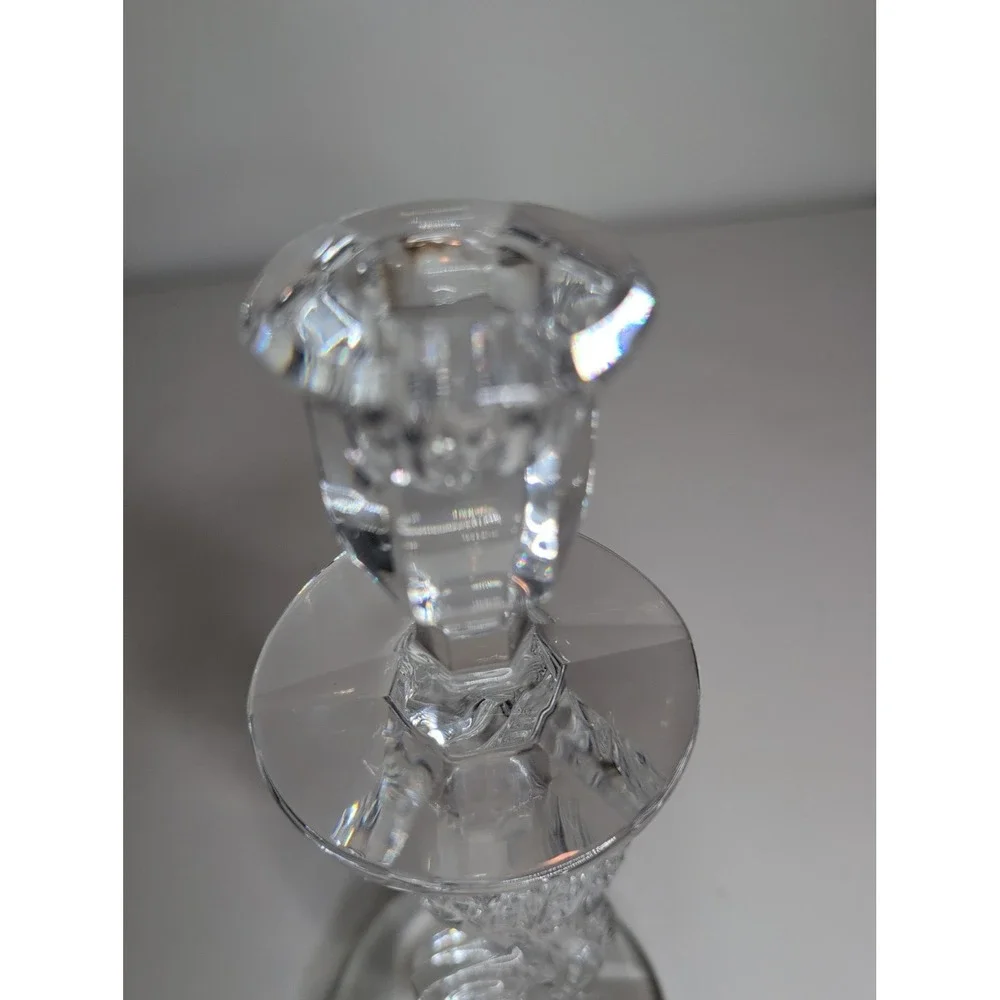 Fine Waterford Crystal Seahorse Candlestick Holder 11.5